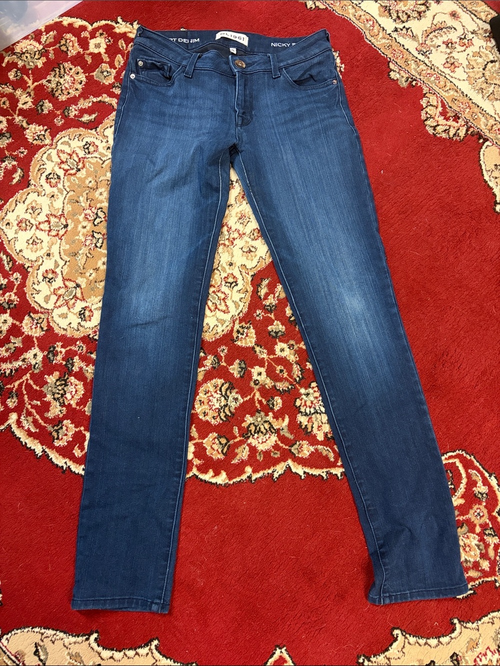 DL1961 Nicky Skinny Jeans - Dark Blue